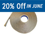 Gray Sealant Tape - Case (40 Rolls)